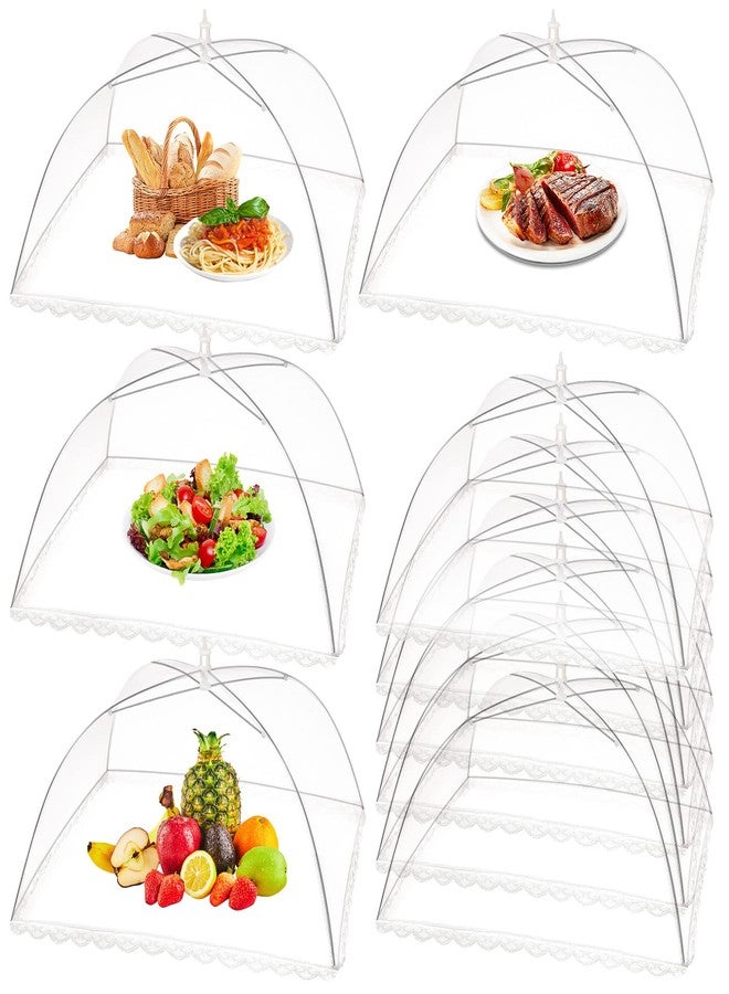 ZAUGONTW 10 Pack Food Cover Tents, Food Covers for Outdoors, Pop-Up Tents, Mesh Tent, Reusable and Collapsible Outdoor Picnic Covers Net, Suit for Parties Picnics, BBQs, Fruit Cover - Image 1