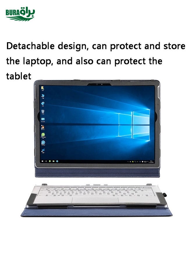BURAQ PU Leather Laptop Protective Sleeve For Microsoft Surface Book 1 13.5 inches(Gentleman Gray)  - Image 4
