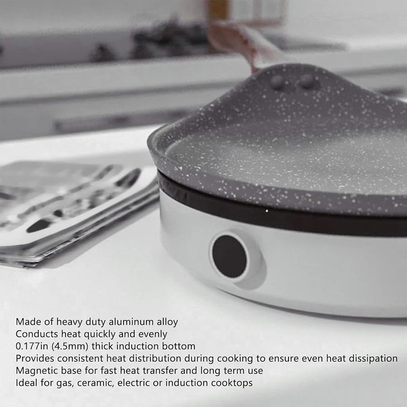 Magnetic Base Non Stick Egg Frying Pan 24cm Aluminum Alloy For Gas Induction Cooktop - Image 5