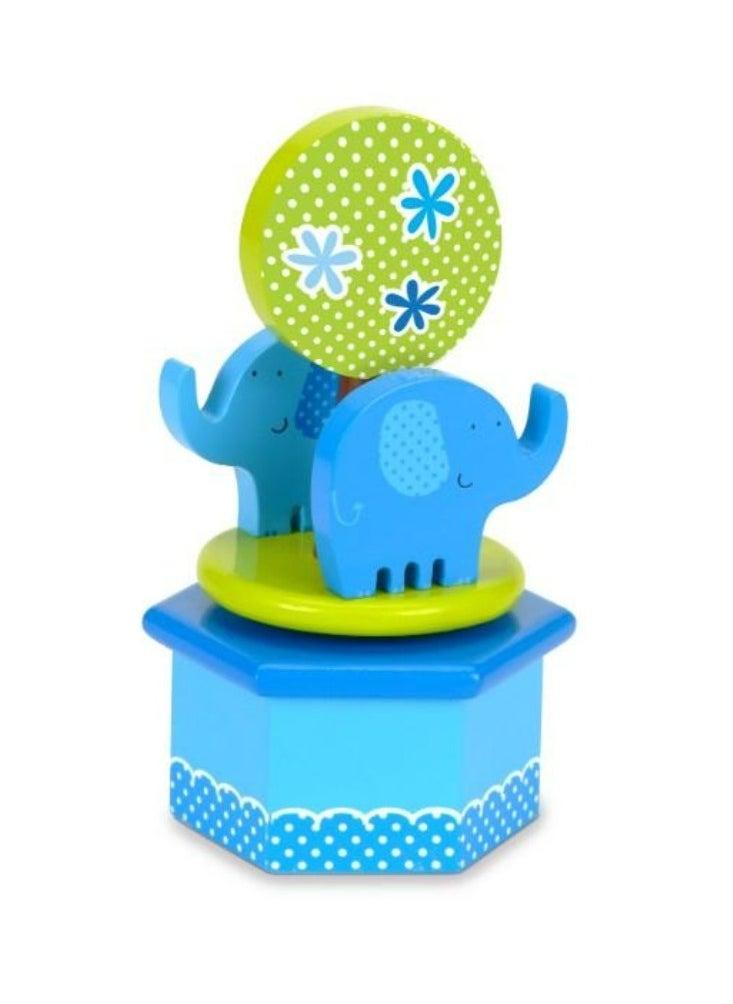 Fiesta Crafts - Fiesta Crafts Blue Elephants Musical Box - Image 1
