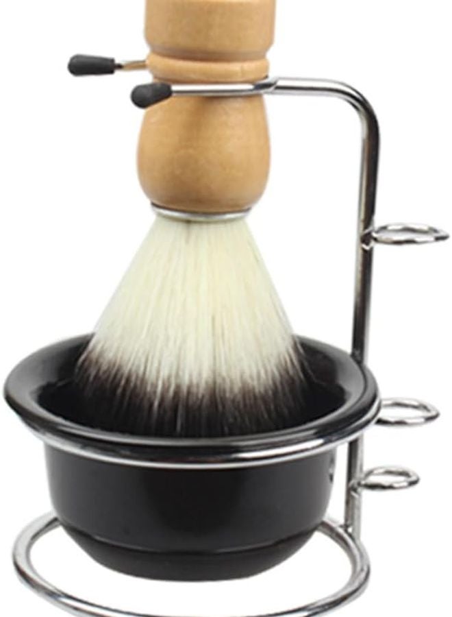 مجموعة فرشاة الحلاقة فالكليد مع وعاء حامل ومقبض مريح ناعم لتحضير الرغوة بسهولة - Image 1