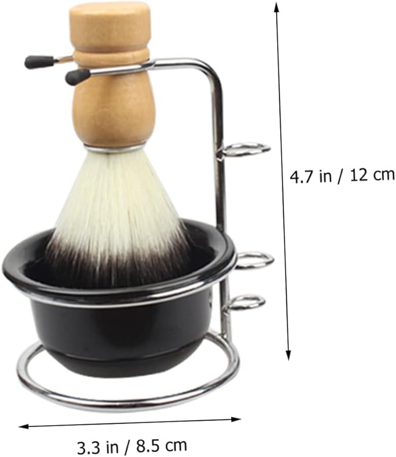 مجموعة فرشاة الحلاقة فالكليد مع وعاء حامل ومقبض مريح ناعم لتحضير الرغوة بسهولة - Image 4