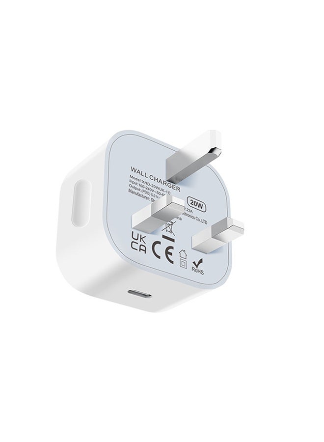 Gasin iPhone 20W Fast Charger, USB C Wall Fast Charger Adapter, Compatible with iPhone 14/14 Pro/14 Pro Max/13/12/SE2020/11/XR/XS Max/X/iPad - Image 4