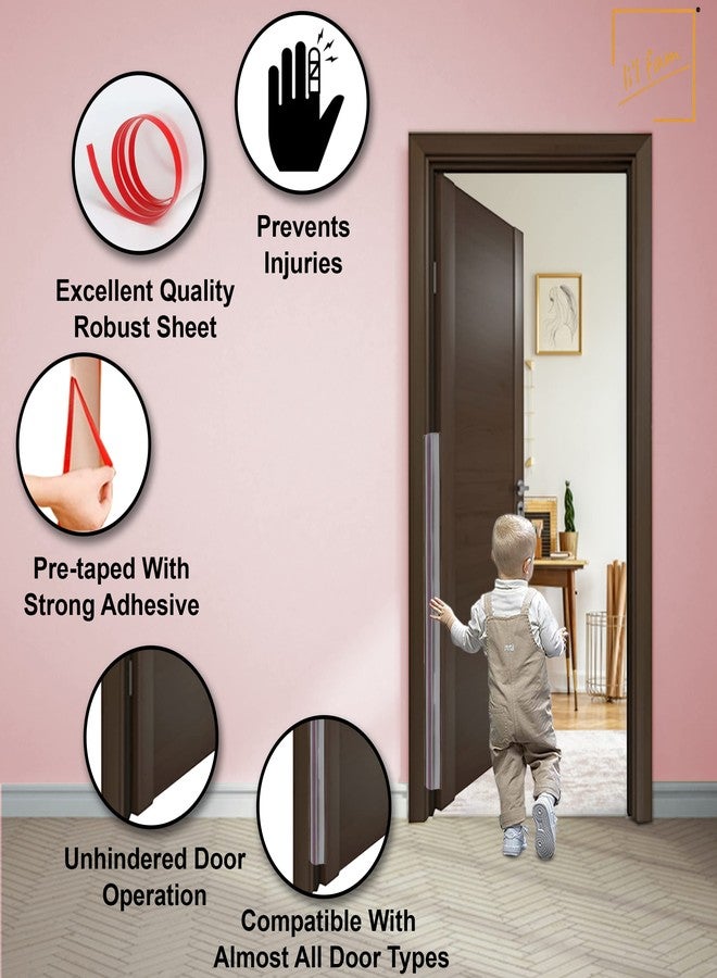 DANSR Finger Clamp Protection for Doors 2 Pieces Door Protection Door Hinge Protection Child Protection Door Finger Protection Self Adhesive Door Clamp Protection Finger Clamp Protection 17 x 120 cm - Image 4