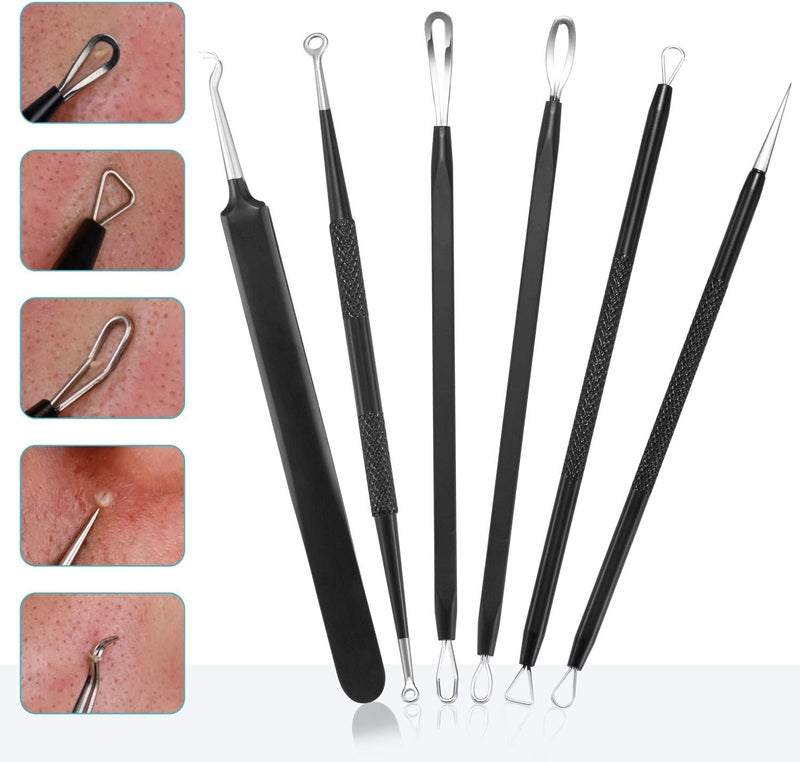 Tomata Blackhead Remover Pimple Popper Tool Kit - (6 Piece Kit) - Professional Stainless Pimples Comedone Extractor Removal Tool - Image 2