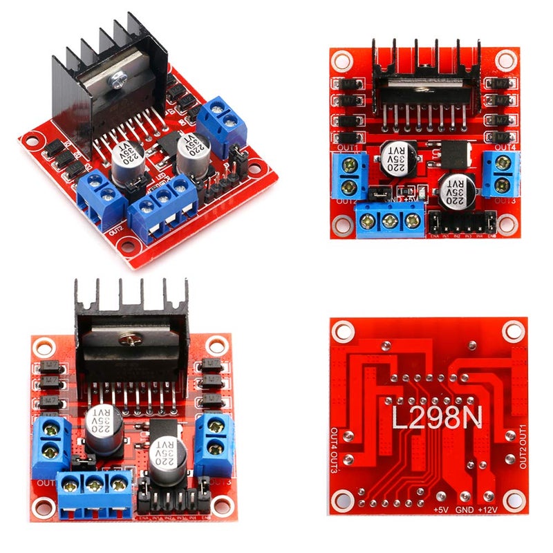 AiTrip 4 Pack L298N Motor Drive Controller Board DC Dual H-Bridge Robot Stepper Motor Control and Drives Module for Arduino Smart Car Power Compatible with Arduino UNO MEGA R3 Mega2560 - Image 2