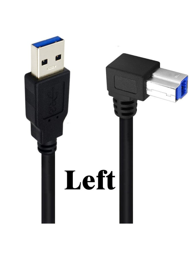 High-speed USB3.0A Male To B Male 90-degree Bend For Printer Monitor Scanner Cable-Color:Left Bend-Line Length:50cm - Image 1