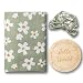 Miaoberry Daisy Garden Spring Floral Muslin Swaddle Set for Baby Girl100 Organic Cotton Blanket with Matching BowBoho Indie Vintage Sage GreenHospital Receiving Blanket - Image 2