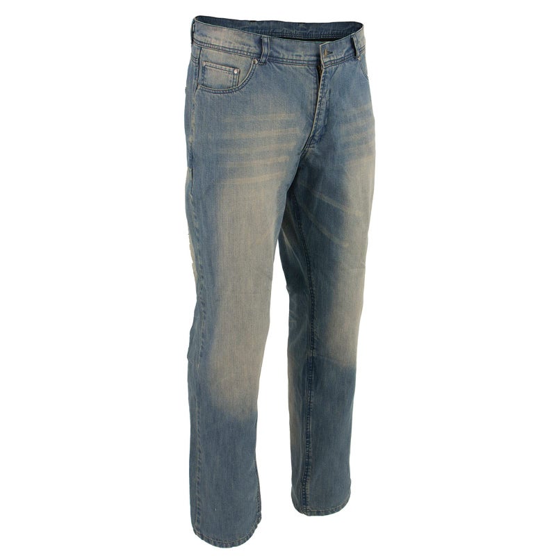 Milwaukee Leather جينز دينييم للرجال من ميلووكي جلد MDM5002 باللون الأزرق المترو مع درع لحماية الدراجات النارية معززة بألياف الأراميد - 40 - Image 5