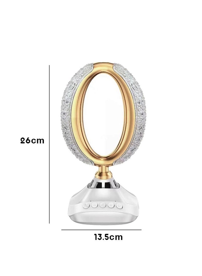 The Ultimate Quranic Speaker 2023 - Enchanting Lighting, Multiple Recitations, and Modern Acrylic Design Controlled by Mobile APP, Remote, Manual Button