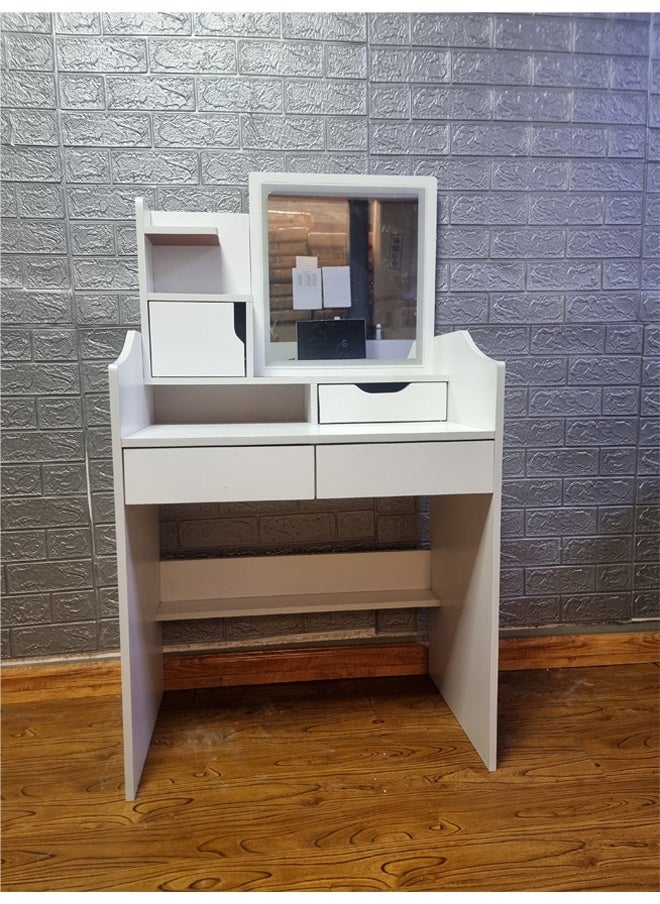 Makeup Vanity Table Dressing Table Flip Mirror With Drawers