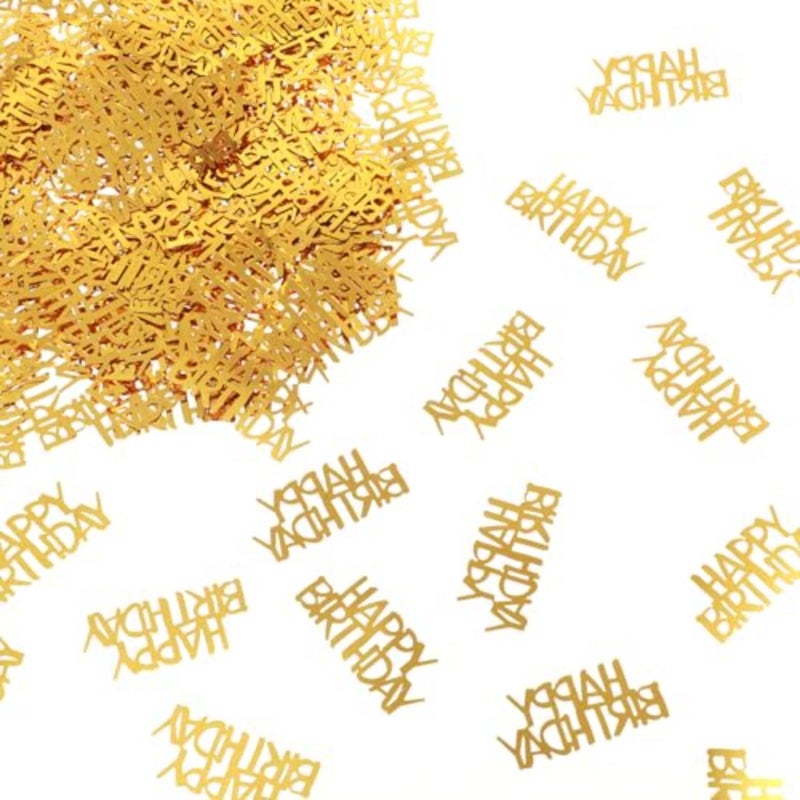 200Pcs Gold Happy Birthday Confetti Birthday Party Decorations Baby/Adult Birthday Table Centerpiece Party Supplies - Image 1