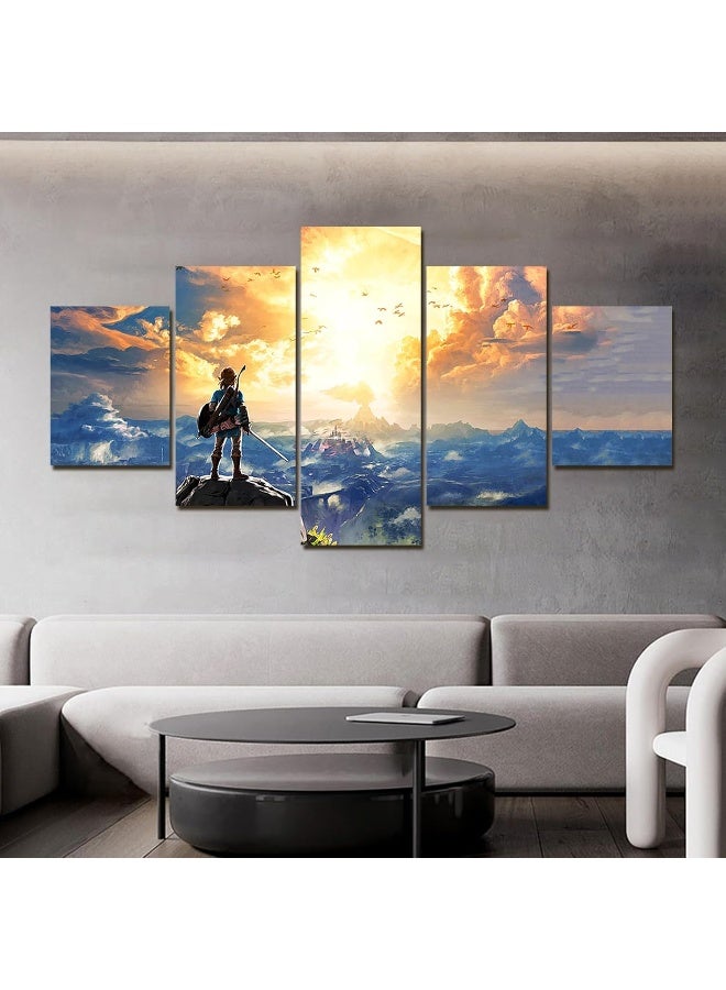 KAIWALK Breath of The Wild Poster Video Game HD Print on Canvas Painting Wall Art for Living Room Decor Boy Gift (With Frame) - Image 4