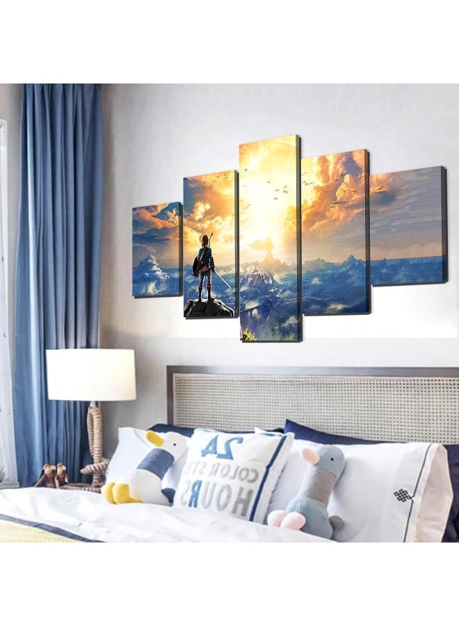 KAIWALK Breath of The Wild Poster Video Game HD Print on Canvas Painting Wall Art for Living Room Decor Boy Gift (With Frame) - Image 5