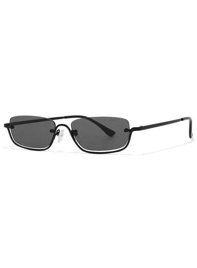 BlackOut Unisex Intrigue Rectangle Sunglasses - Image 2