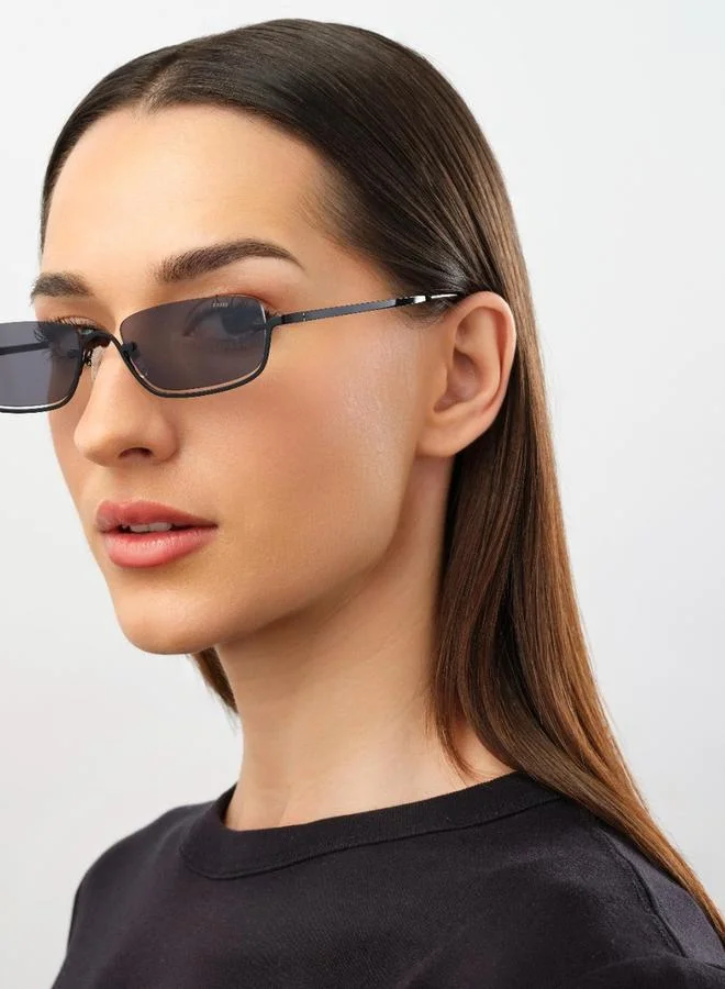 بلاك أوت BlackOut Unisex Intrigue Rectangle Sunglasses