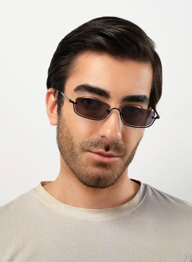 بلاك أوت BlackOut Unisex Intrigue Rectangle Sunglasses