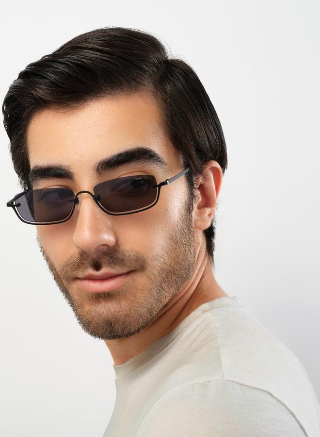 BlackOut Unisex Intrigue Rectangle Sunglasses - Image 4