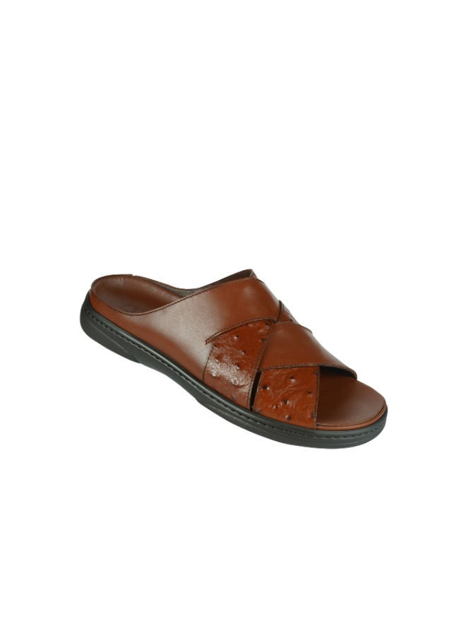 barjeel uno Barjeel Uno Mens Arabic Sandals 2339 Tan  - Image 1