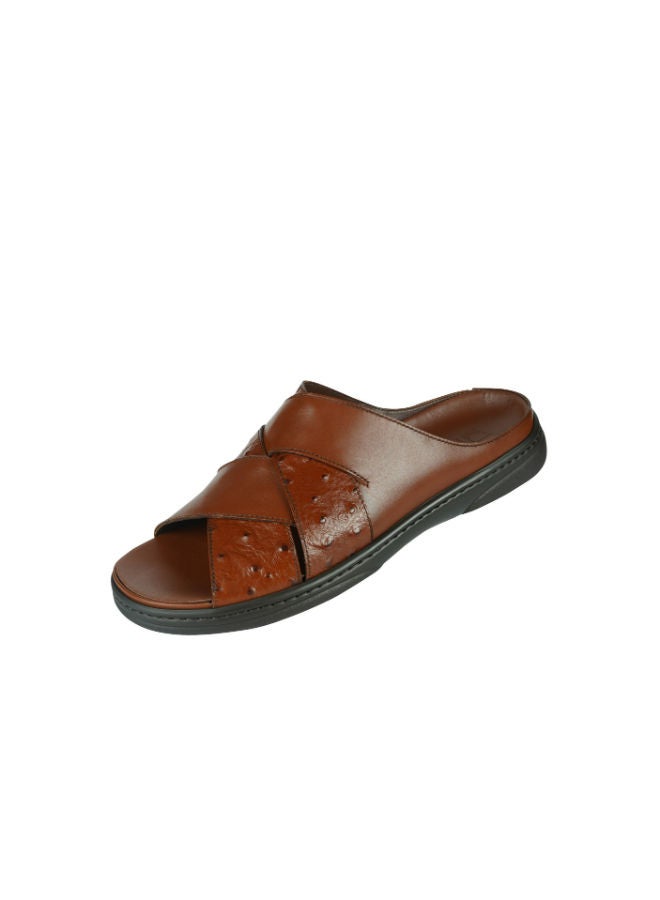 barjeel uno Barjeel Uno Mens Arabic Sandals 2339 Tan  - Image 3