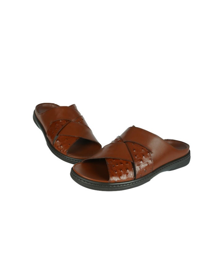 barjeel uno Barjeel Uno Mens Arabic Sandals 2339 Tan  - Image 2