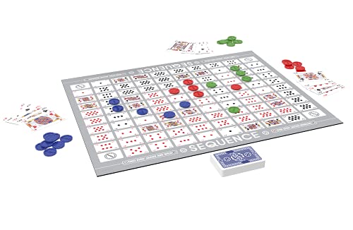 Jax SEQUENCE- Original SEQUENCE Game with Folding Board, Cards and Chips by Jax ( Packaging may Vary ) White, 10.3" x 8.1" x 2.31" - Image 3