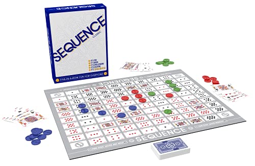 Jax SEQUENCE- Original SEQUENCE Game with Folding Board, Cards and Chips by Jax ( Packaging may Vary ) White, 10.3" x 8.1" x 2.31" - Image 2