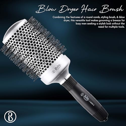 Beauté Secrets Professional Round Brush for Blow Drying Ceramic Ion Thermal Barrel Brush for Precise Styling and Maximum Volume - Lightweight Round Hair Brush for Manageable Hair (54 MM) - Image 2