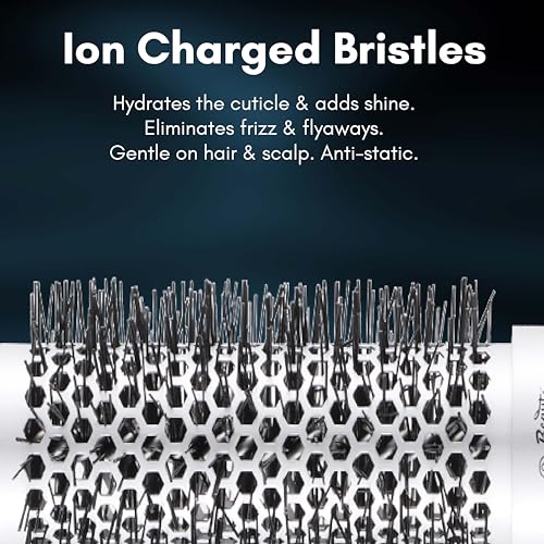 Beauté Secrets Professional Round Brush for Blow Drying Ceramic Ion Thermal Barrel Brush for Precise Styling and Maximum Volume - Lightweight Round Hair Brush for Manageable Hair (54 MM) - Image 5