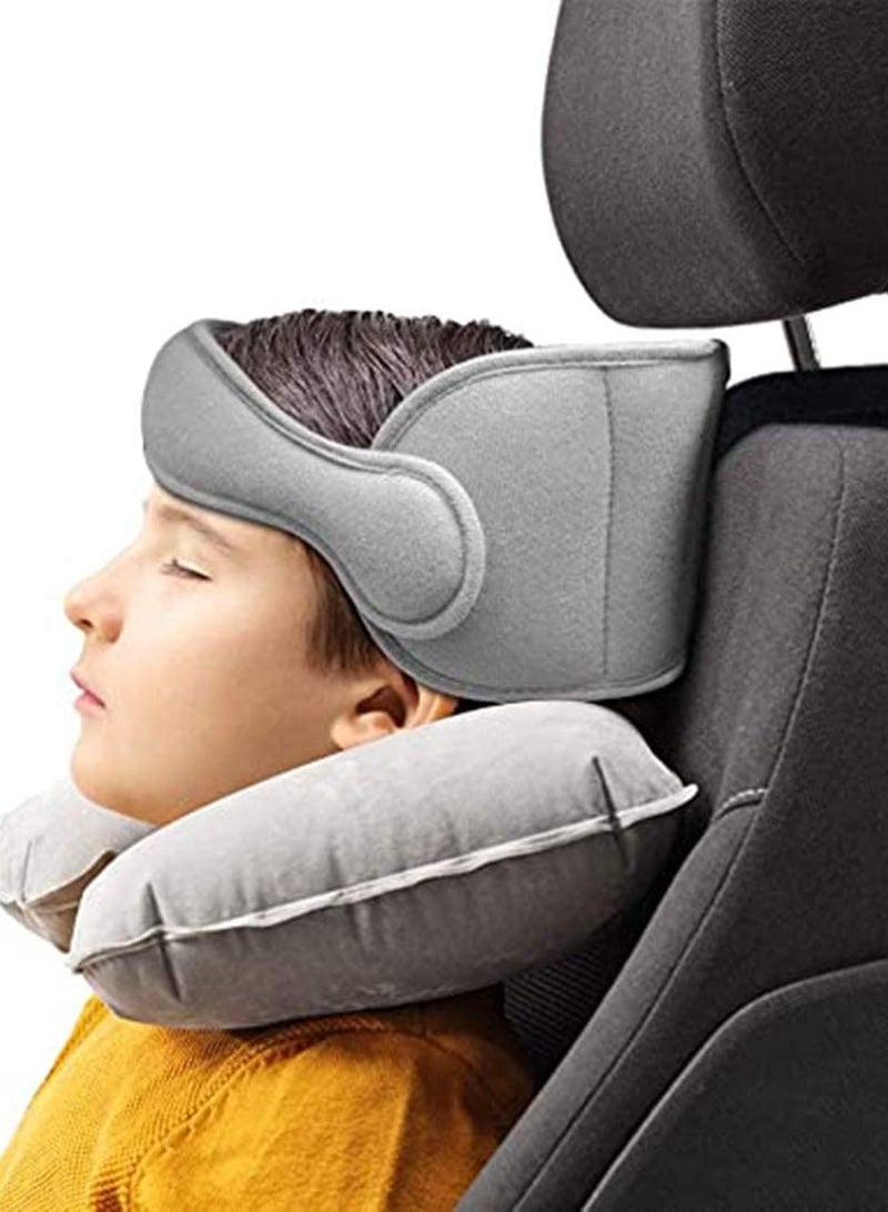 KASTWAVE Car Head Support, Child Car Seat Head Support Baby Safety Car Seat Neck Relief Holder, Kids Travel Nap Helper Adjustable - Image 3
