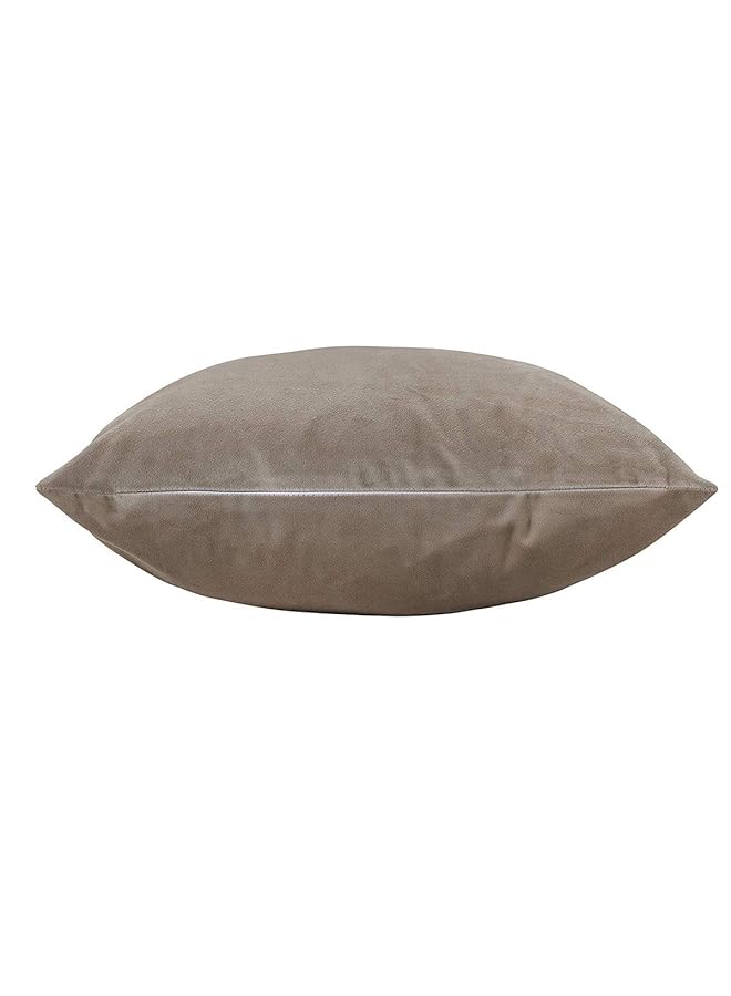 Cream Powder Velvet Decorative Solid Filled Cushion 45 * 45 Centimeter.Dc8025102570313 Kun