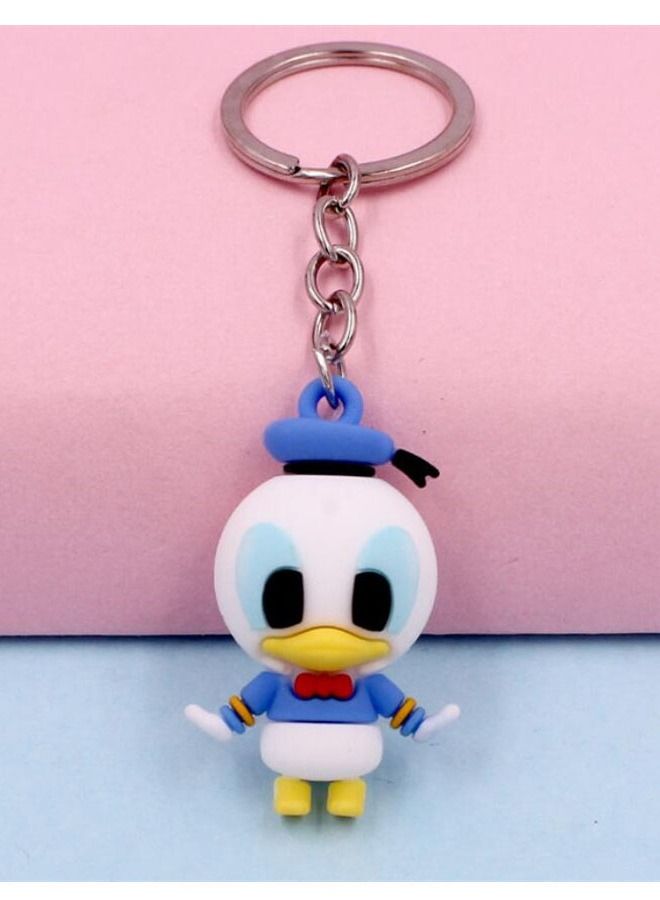 Generic Distinctive cartoon keychain cute accessory keychain with duck character that fits with the car wallet and bag nice creative gift - Image 1
