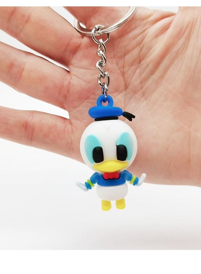 Generic Distinctive cartoon keychain cute accessory keychain with duck character that fits with the car wallet and bag nice creative gift - Image 2