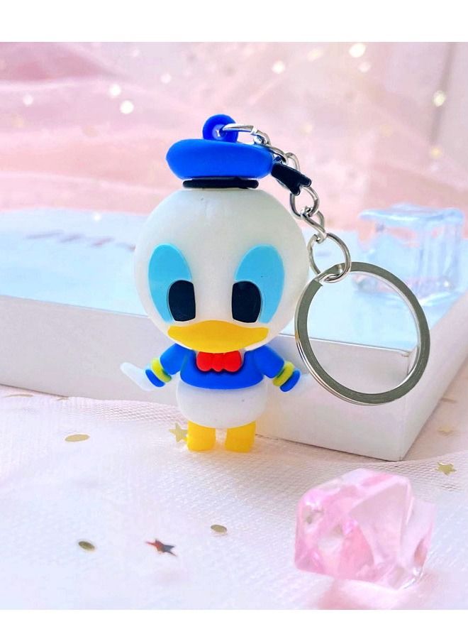 Generic Distinctive cartoon keychain cute accessory keychain with duck character that fits with the car wallet and bag nice creative gift - Image 3