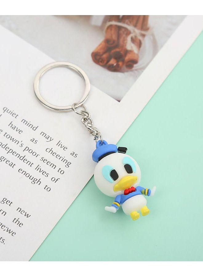 Generic Distinctive cartoon keychain cute accessory keychain with duck character that fits with the car wallet and bag nice creative gift - Image 4