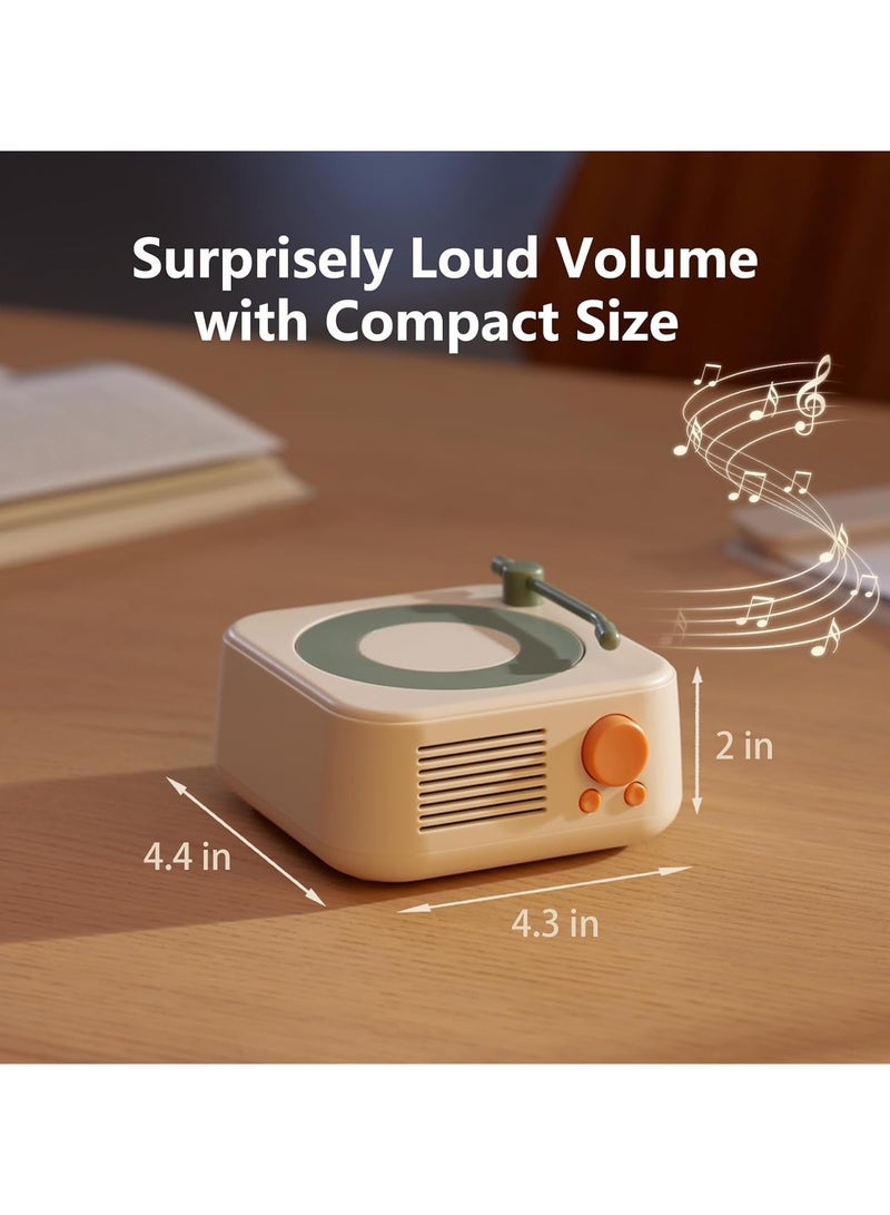 General Retro bluetooth speaker, old-fashioned classic style bluetooth speaker, vinyl record player style bluetooth speaker, suitable for office home decoration, birthday gift ideas  - Image 5