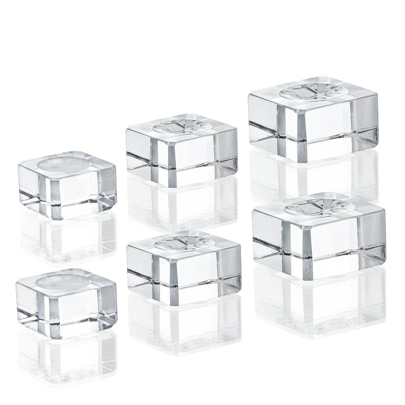 Zeershee 6 Pack Square Crystal Display Rights لكرات الليزر ثلاثية الأبعاد 6pcs. - Image 1