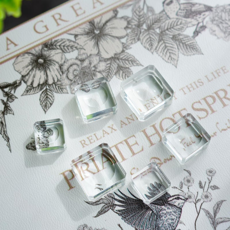Zeershee 6 Pack Square Crystal Display Rights لكرات الليزر ثلاثية الأبعاد 6pcs. - Image 3