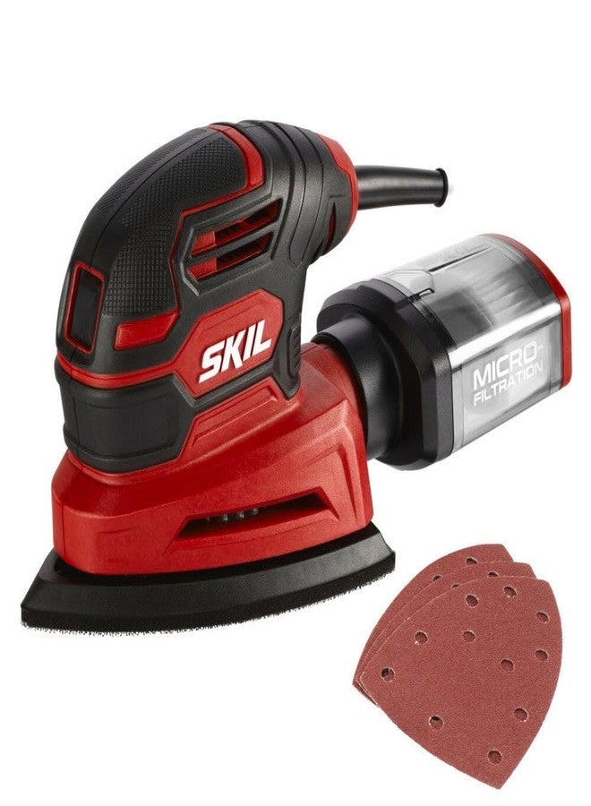 SKIL Corded Detail Sander, Includes 3pcs Sanding Paper and Dust Box - SR250801 - Image 3