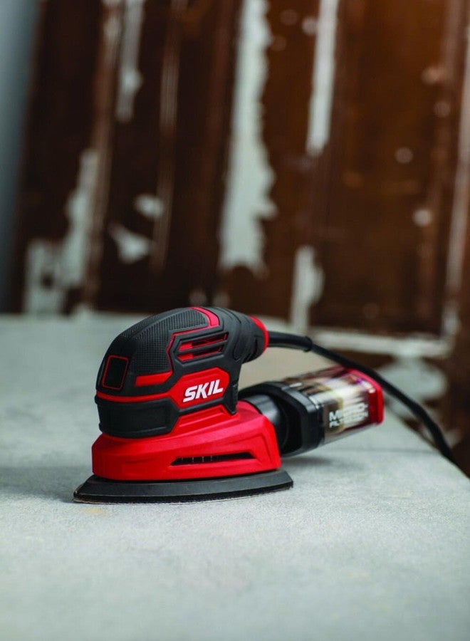 SKIL Corded Detail Sander, Includes 3pcs Sanding Paper and Dust Box - SR250801 - Image 4