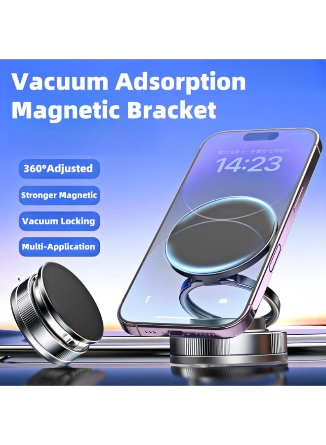 360Â° Adjustable Vacuum Magnetic Phone Holder, Suction Cup Phone Mount for Magsafe, Portable Cell Phone Holder for Car,Makeup/Gym/Mirror, Fit for All iphone iphone 11 and above - Image 3