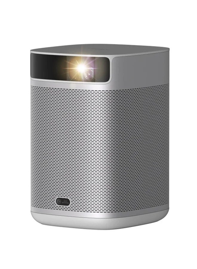 XGIMI MoGo 2 HD Long Throw Portable Projector, 400 ISO Lumens, Up to 200" Screen Size, 2x 8W Dolby Audio Speakers, Androidtv, Powerbank Supported, for Home/Office/Camping/Travel - Silver