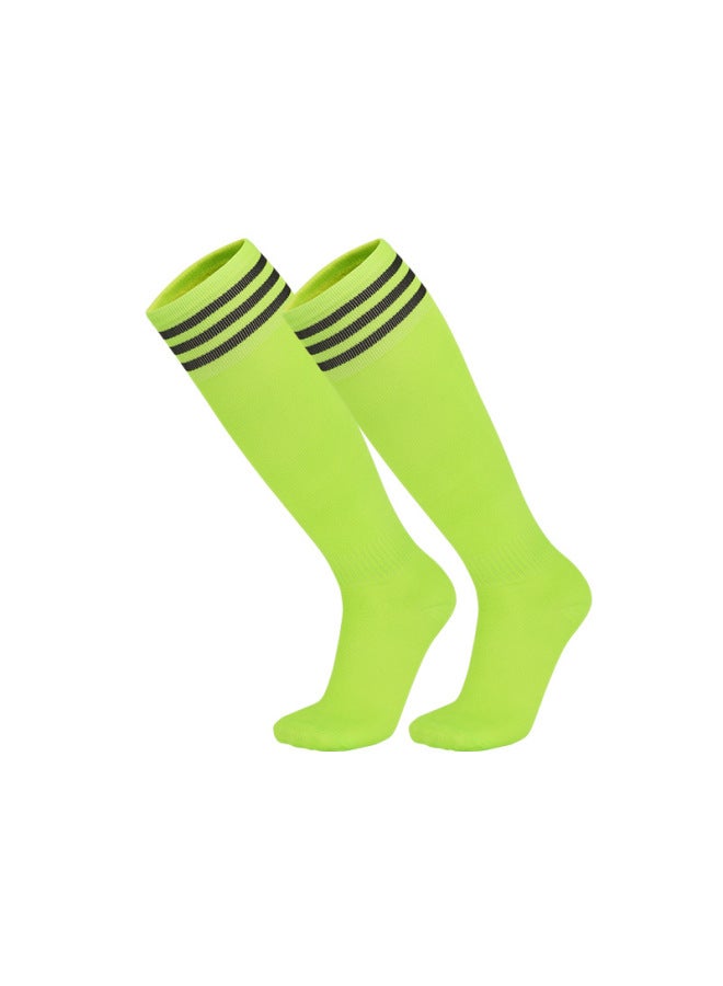 Three-stripe Over-the-knee Socks Football Socks High-top Thin Children's Adult Sports Socks Professional Training Stockings