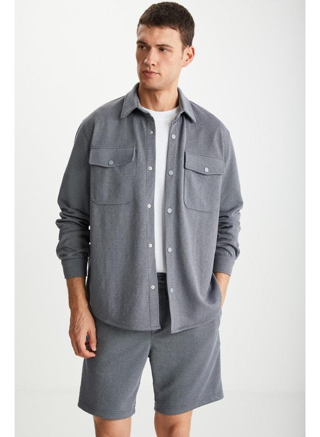 GRIMELANGE RAMADANP015 Grey Shirt - Image 1