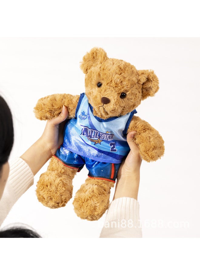 Generic - Jersey Doll CBA Star Player Teddy Bear Commemorative Doll Zhao Rui Hu Mingxuan Xu Jie Plush Toy Gift-Color:Lin Wei-Height:25cm - Image 1