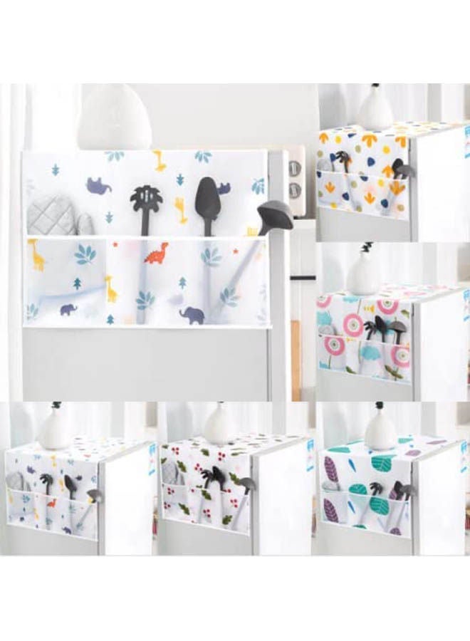 غطاء غسالة ملابس مقاومة للغبار من بيفا 1 قطعة مع جيب تخزين متعدد الألوان 60x180 سم - Image 2