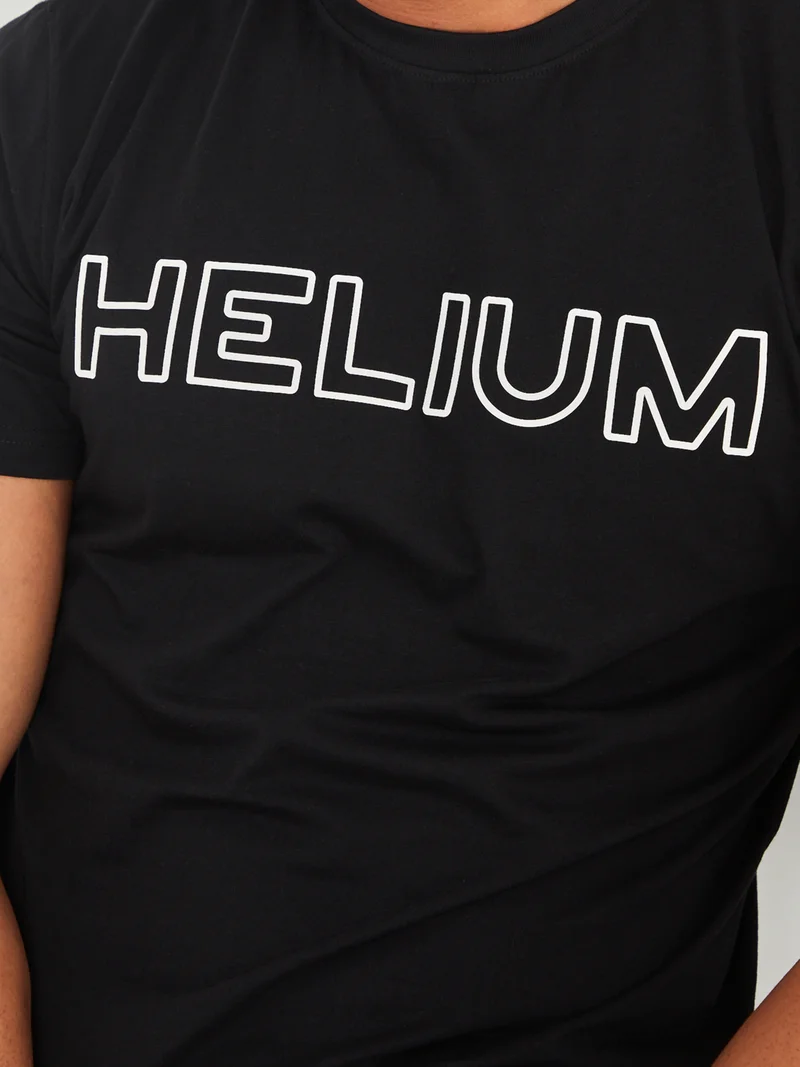 Styli Helium HD Slogan Print Regular Fit T-shirt