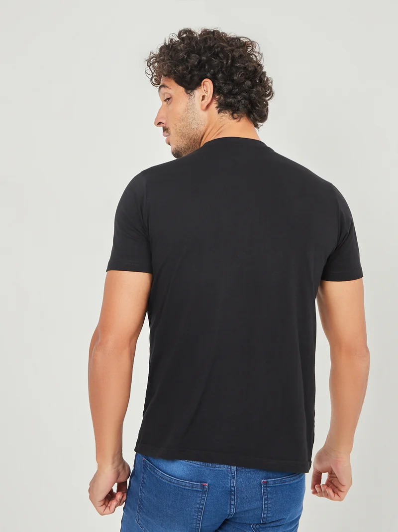 Styli Helium HD Slogan Print Regular Fit T-shirt