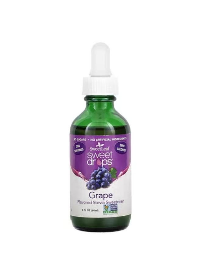 Wisdom natural Wisdom Natural, SweetLeaf, Sweet Drops, Grape, 2 fl oz (60 ml) 