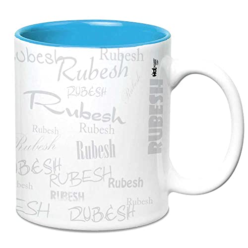 Hot Muggs Me Graffiti Mug - Narendra Personalised Name Ceramic, 315ml, 1 Unit - Image 4